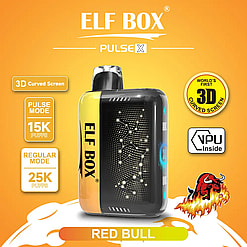 elf box pulse x 25000 puffs original genuine disposable vape starry sky type c charging port crystal 25k customizable. fast shipping