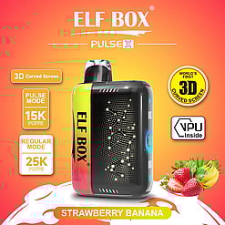 elf box pulse x 25000 puffs original genuine disposable vape starry sky type c charging port crystal 25k customizable. fast shipping
