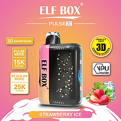elf box pulse x 25000 puffs original genuine disposable vape starry sky type c charging port crystal 25k customizable. fast shipping