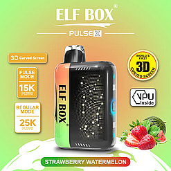 elf box pulse x 25000 puffs original genuine disposable vape starry sky type c charging port crystal 25k customizable. fast shipping