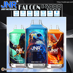 jnr falcon 16000 puffs original genuine disposable vape type c charging port crystal 16k customizable. fast shipping