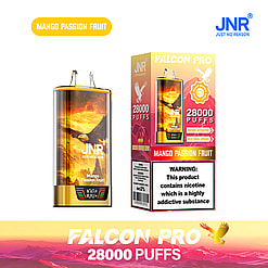 jnr falcon pro 28000 puffs original genuine disposable vape led display type c charging port crystal 28k customizable. fast shipping