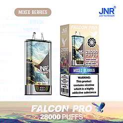 jnr falcon pro 28000 puffs original genuine disposable vape led display type c charging port crystal 28k customizable. fast shipping