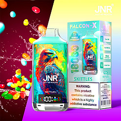 jnr falcon x 18000 puffs original genuine disposable vape led display type c charging port crystal 18k customizable. fast shipping (copy)