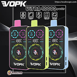 vopk ultra 40000 puffs double flavor switching original genuine 40k type c charging port led display customizable. fast shipping