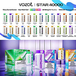 vozol star 40000 puffs original vozol 40k lcd water ripple screen disposable electronic cigarettes eu warehouse 3 5 days delivery