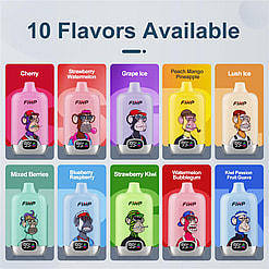 fihp digital 12000 puffs original genuine disposable vape type c charging port fihp 12k customizable fast shipping