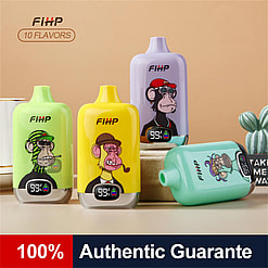 fihp digital 12000 puffs original genuine disposable vape type c charging port fihp 12k customizable fast shipping
