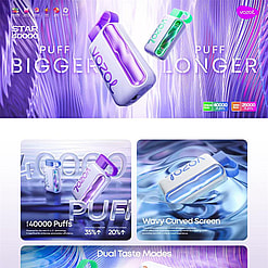 vozol star 40000 puffs original vozol 40k lcd water ripple screen disposable electronic cigarettes eu warehouse 3 5 days delivery
