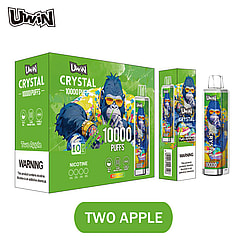 uwin crystal 10000 puffs original genuine 10k puffs type c charging port led display customizable. fast shipping