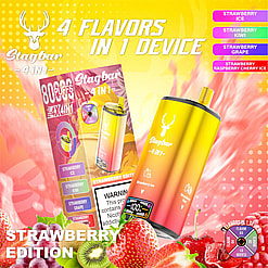 stag bar 4in1 80000 puffs original stag bar 80k four flavors to switch freely led display disposable electronic cigarettes eu warehouse 3 5 days delivery