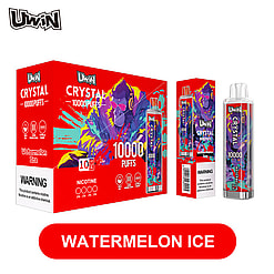 uwin crystal 10000 puffs original genuine 10k puffs type c charging port led display customizable. fast shipping