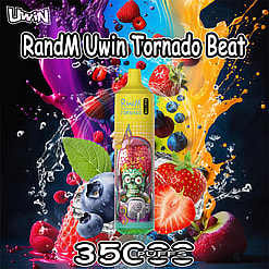 uwin randm tornado beat 35000 puffs original genuine 35k puffs music mode type c charging port led display customizable. fast shipping