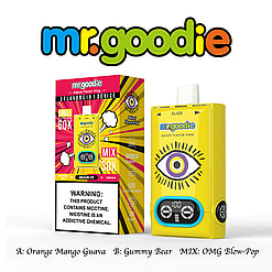 mr.goodie 60000 puffs adjust flavor king 60k 3 flavor switching original genuine mr.goodie 60k 3in1 customizable. fast shipping