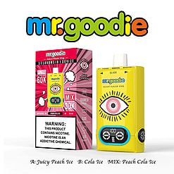 mr.goodie 60000 puffs adjust flavor king 60k 3 flavor switching original genuine mr.goodie 60k 3in1 customizable. fast shipping