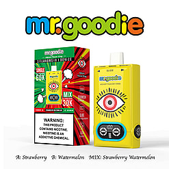 mr.goodie 60000 puffs adjust flavor king 60k 3 flavor switching original genuine mr.goodie 60k 3in1 customizable. fast shipping