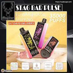 stag bar pulse 35000 puffs original stag bar 35k led display disposable electronic cigarettes eu warehouse 3 5 days delivery