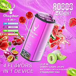 stag bar 4in1 80000 puffs original stag bar 80k four flavors to switch freely led display disposable electronic cigarettes eu warehouse 3 5 days delivery