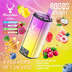 stag bar 4in1 80000 puffs original stag bar 80k four flavors to switch freely led display disposable electronic cigarettes eu warehouse 3 5 days delivery