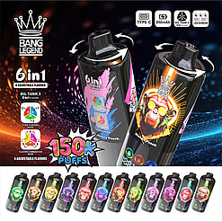bang legend 150000 puffs 6 flavor switching original genuine 120k 5in1 flavor customizable. fast shipping