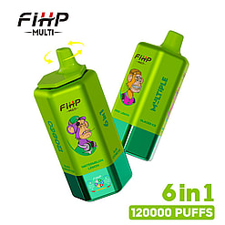 fihp multi 120000 puffs 6in1 flavors original genuine six flavors disposable vape type c charging port fihp 120k customizable fast shipping