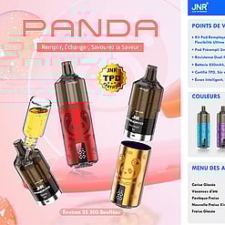 jnr panda 25500 puffs original genuine jnr panda 25.5k disposable vape refillable oil led display type c charging port customizable. fast shipping