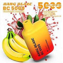 bang blaze bc 5000 puffs original bang blaze 5k puffs vape type c disposable e cigarettes customizable. fast shipping