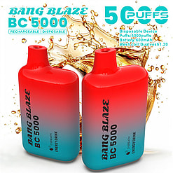 bang blaze bc 5000 puffs original bang blaze 5k puffs vape type c disposable e cigarettes customizable. fast shipping