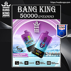 bang king 50000 puffs original bang king 2in1 50k vape led e liquid battery display free shipping from eu warehouse
