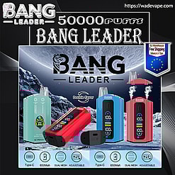 bang leader 50000 puffs original bang 2in1 50k vape led e liquid battery display free shipping from eu warehouse