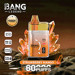 bang legend 60000 puffs original bang legend geek style 60k vape led display type c port disposable e cigarettes customizable. fast shipping