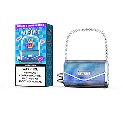 vaprivee 50000 puffs original vaprivee 50k handbag disposable vape led display type c charging port customizable. fast shipping
