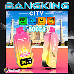 bang king city 50000 puffs original bang king city 50k led screen type c port disposable e cigarettes customizable. fast shipping