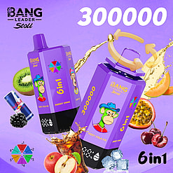 bang leader 300000 puffs original bang leader stoll 300k 6 flavors in 1 vape led display type c port disposable e cigarettes customizable fast shipping