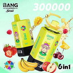 bang leader 300000 puffs original bang leader stoll 300k 6 flavors in 1 vape led display type c port disposable e cigarettes customizable fast shipping