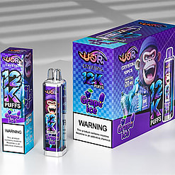uor 12000 puffs original uor crystal 12k vape led rainbow lights type c port disposable e cigarettes customizable. fast shipping