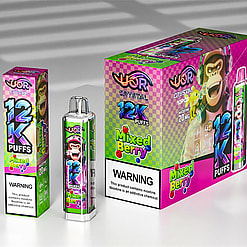 uor 12000 puffs original uor crystal 12k vape led rainbow lights type c port disposable e cigarettes customizable. fast shipping