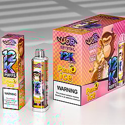 uor 12000 puffs original uor crystal 12k vape led rainbow lights type c port disposable e cigarettes customizable. fast shipping