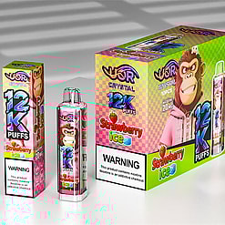 uor 12000 puffs original uor crystal 12k vape led rainbow lights type c port disposable e cigarettes customizable. fast shipping