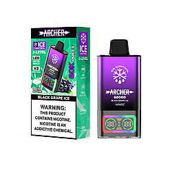 vapmod archer 60000 puffs original archer 60k disposable vape led display type c charging port customizable. fast shipping