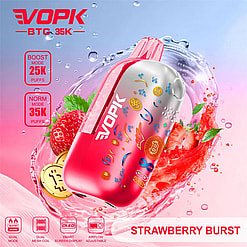vopk btc 35000 puffs original vopk btc 35k smart curved screen type c port disposable e cigarettes customizable. fast shipping
