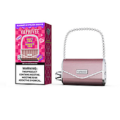 vaprivee 50000 puffs original vaprivee 50k handbag disposable vape led display type c charging port customizable. fast shipping