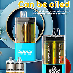 bang 60000 puffs original bang 2in1 60k can be filled with e liquid vape led display disposable e cigarettes customizable. fast shipping