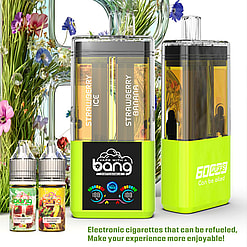 bang 60000 puffs original bang 2in1 60k can be filled with e liquid vape led display disposable e cigarettes customizable. fast shipping