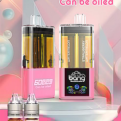 bang 60000 puffs original bang 2in1 60k can be filled with e liquid vape led display disposable e cigarettes customizable. fast shipping