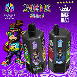bang blaze 200000 puffs original bang blaze 200k 6 flavors in 1 vape led display type c port disposable e cigarettes customizable fast shipping