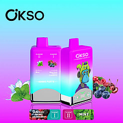 okso 60000 puffs original okso 2in1 50k double flavors vape led display type c port disposable e cigarettes customizable. fast shipping
