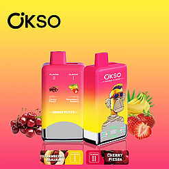 okso 60000 puffs original okso 2in1 50k double flavors vape led display type c port disposable e cigarettes customizable. fast shipping