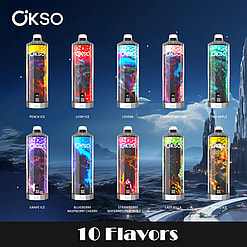 okso shisha 50000 puffs original okso shisha hookah mega 50k vape led display type c port disposable e cigarettes customizable fast shipping
