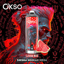 okso shisha 50000 puffs original okso shisha hookah mega 50k vape led display type c port disposable e cigarettes customizable fast shipping